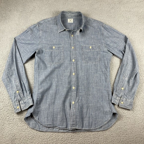 Banana Republic Other - banana republic chambray shirt mens size large blue chambray casual button up